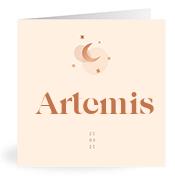 Geboortekaartje naam Artemis m1