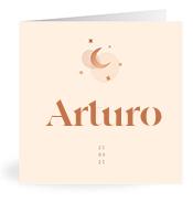 Geboortekaartje naam Arturo m1