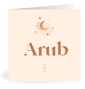 Geboortekaartje naam Arub m1