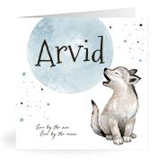 Geboortekaartje naam Arvid j4