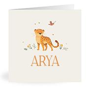 Geboortekaartje naam Arya u2