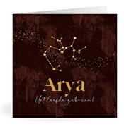 Geboortekaartje naam Arya u3