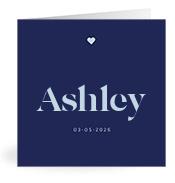 Geboortekaartje naam Ashley j3