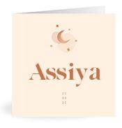 Geboortekaartje naam Assiya m1