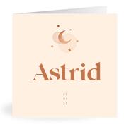 Geboortekaartje naam Astrid m1