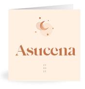 Geboortekaartje naam Asucena m1