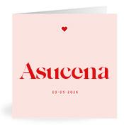 Geboortekaartje naam Asucena m3