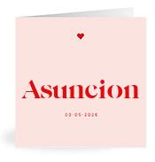 Geboortekaartje naam Asuncion m3