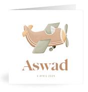 Geboortekaartje naam Aswad j1