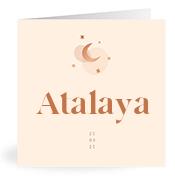 Geboortekaartje naam Atalaya m1