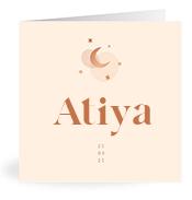 Geboortekaartje naam Atiya m1