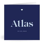 Geboortekaartje naam Atlas j3