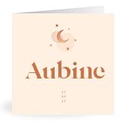 Geboortekaartje naam Aubine m1