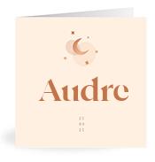 Geboortekaartje naam Audre m1