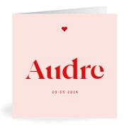 Geboortekaartje naam Audre m3