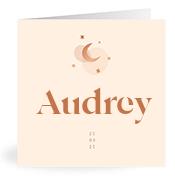 Geboortekaartje naam Audrey m1