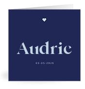 Geboortekaartje naam Audric j3