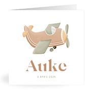 Geboortekaartje naam Auke j1