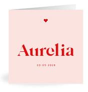 Geboortekaartje naam Aurelia m3