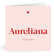 Geboortekaartje naam Aureliana m3