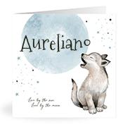Geboortekaartje naam Aureliano j4