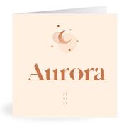Geboortekaartje naam Aurora m1