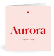 Geboortekaartje naam Aurora m3