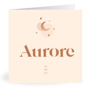 Geboortekaartje naam Aurore m1