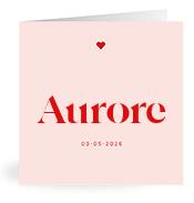Geboortekaartje naam Aurore m3