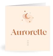 Geboortekaartje naam Aurorette m1