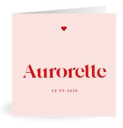 Geboortekaartje naam Aurorette m3