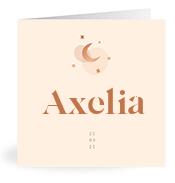Geboortekaartje naam Axelia m1
