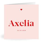 Geboortekaartje naam Axelia m3