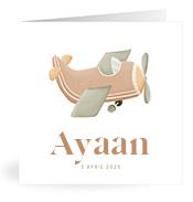 Geboortekaartje naam Ayaan j1