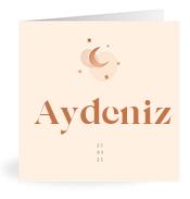 Geboortekaartje naam Aydeniz m1