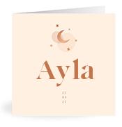 Geboortekaartje naam Ayla m1
