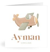 Geboortekaartje naam Ayman j1