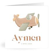 Geboortekaartje naam Aymen j1
