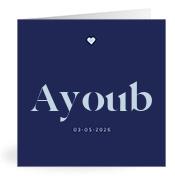 Geboortekaartje naam Ayoub j3