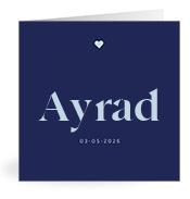 Geboortekaartje naam Ayrad j3