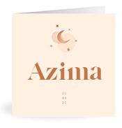 Geboortekaartje naam Azima m1