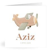 Geboortekaartje naam Aziz j1