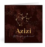 Geboortekaartje naam Azizi u3