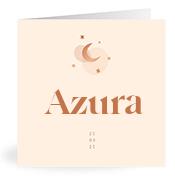 Geboortekaartje naam Azura m1