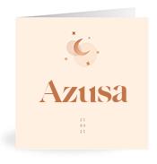 Geboortekaartje naam Azusa m1