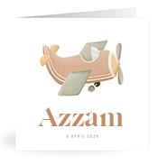 Geboortekaartje naam Azzam j1