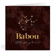 Geboortekaartje naam Babou u3