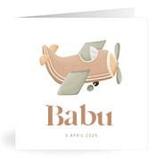 Geboortekaartje naam Babu j1