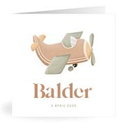 Geboortekaartje naam Balder j1