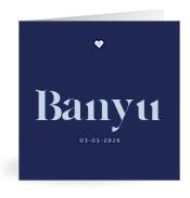 Geboortekaartje naam Banyu j3